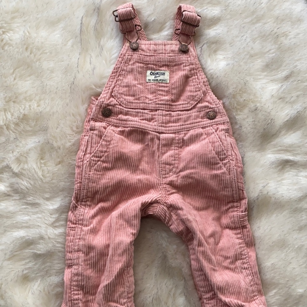NWOT 6M baby B’gosh overalls pink cords